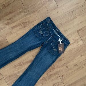 Frankie B. Cargo Front Pockets Denim Jeans BNWT